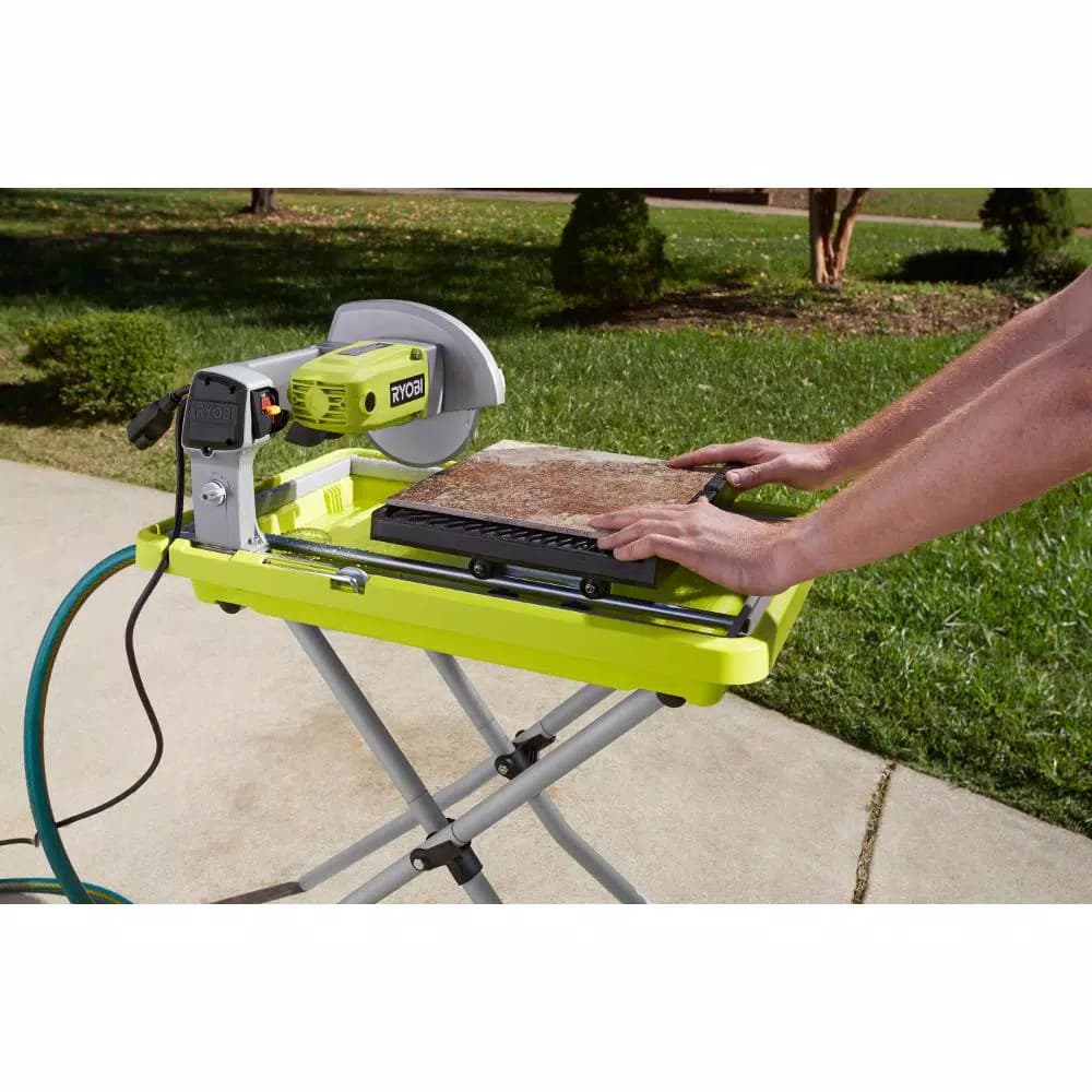 RYOBI 9 Amp Corded 7 in. Overhead Wet Tile Saw with 1-3/4 HP Motor