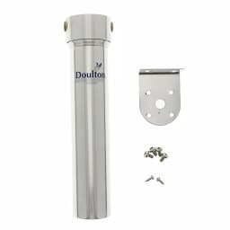 Unbranded Doulton Undersink Ceramic Candle Filter Housing - Stainless Steel Push-Fit Inline System thumbnail 1