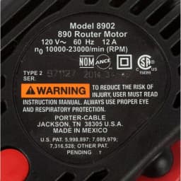 PORTER-CABLE 2.25 HP Fixed Base Router Kit, 12 Amp, Variable Speed thumbnail 8