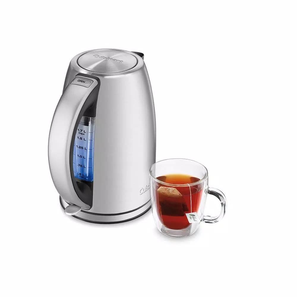 Cuisinart 8-Cup Stainless Steel Electric Kettle, 1500W Rapid Boil with Auto Shut-Off