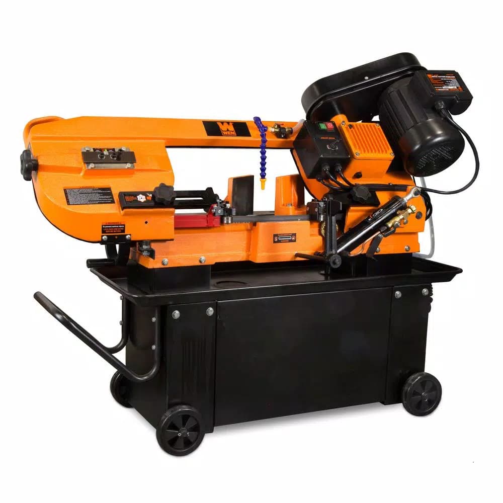 WEN 7 in. x 12 in. Metal-Cutting Horizontal Band Saw with Stand