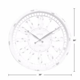 FirsTime Whitney 20 in. Farmhouse Wall Clock - Antique Cream Distressed Finish thumbnail 4