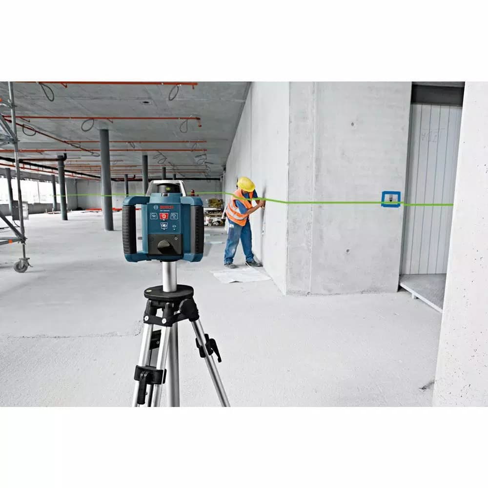 Bosch GRL300HVG 1000 ft. Self-Leveling Green Rotary Laser Level Kit