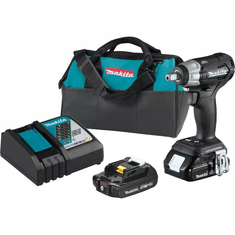 Makita 18V LXT Sub-Compact Brushless 1/2 in. Square Drive Impact Wrench Kit