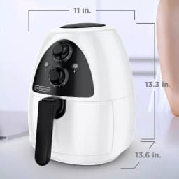 BLACK+DECKER PuriFry 2 Qt. Air Fryer, White thumbnail 8
