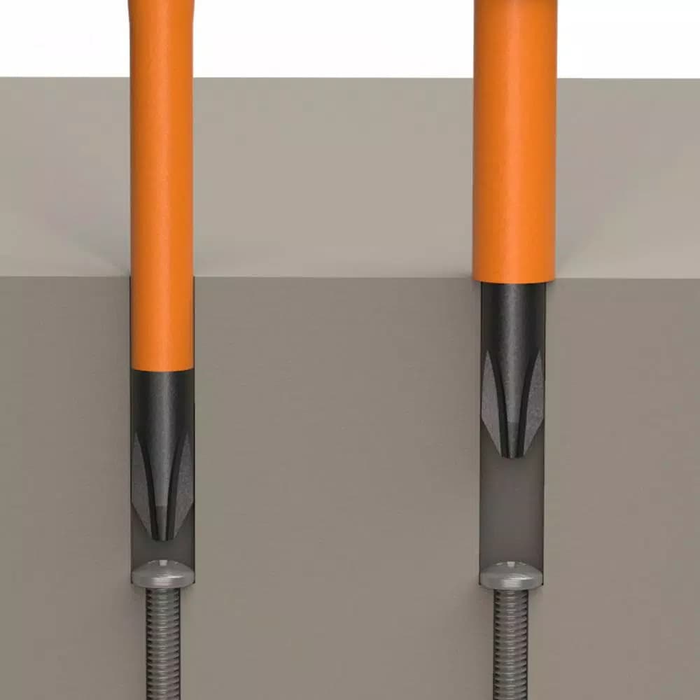 Klein Tools 2-Piece Slim-Tip Insulated Screwdriver Set, 1000V Rated