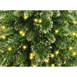 National Tree Company 9 ft. Glittery Gold Pine Garland with 100 Clear Lights, Gold Cones and Berries thumbnail 2