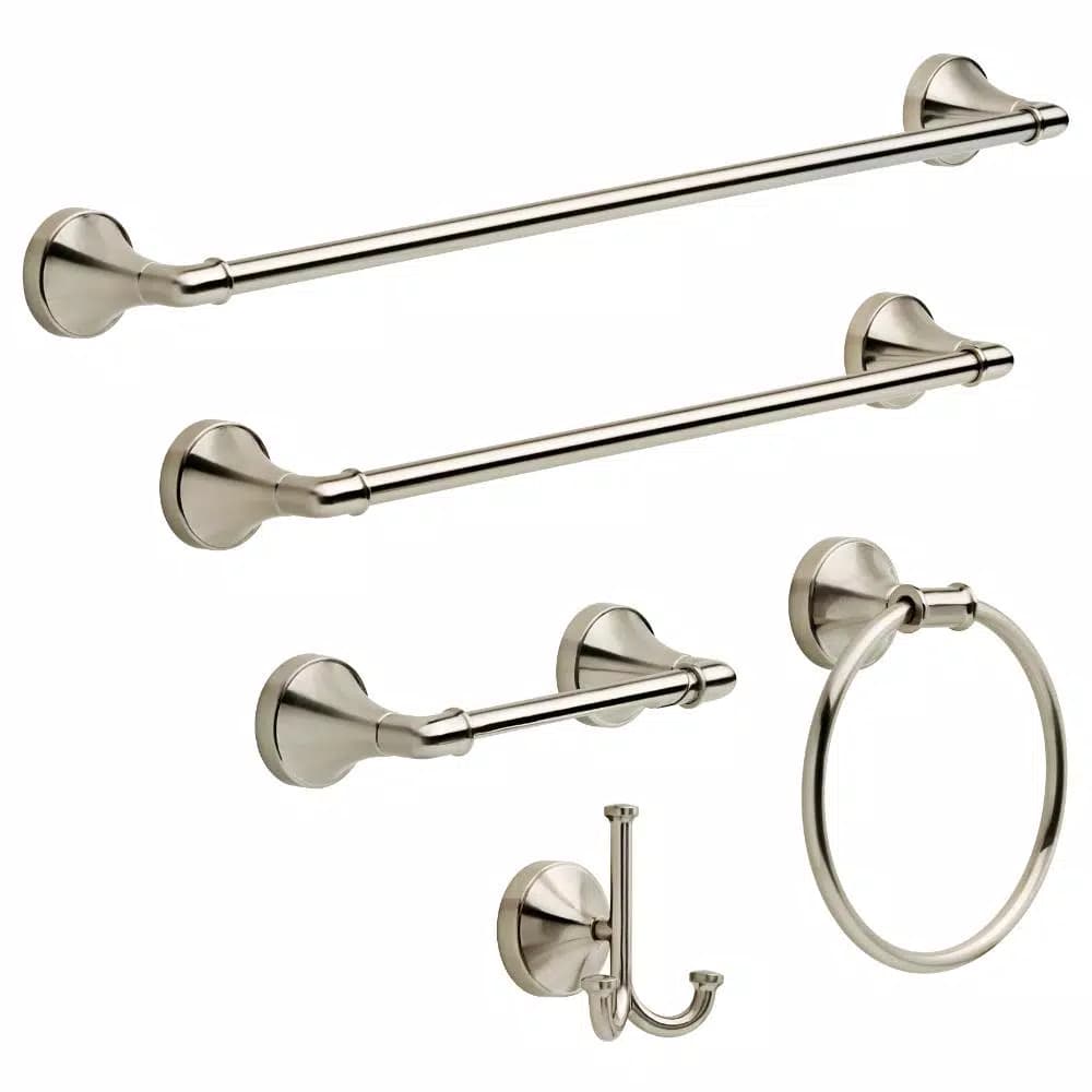Delta Phoebe 24 in. Single Towel Bar in Brushed Nickel