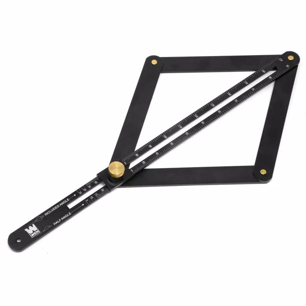 WEN 0.5 in. Aluminum Miter Saw Bevel Gauge and Corner Angle Finder
