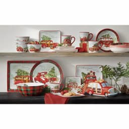 Certified International Home For Christmas Serving Bowl - Susan Winget Earthenware thumbnail 3