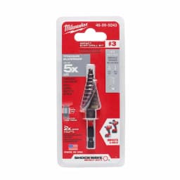 Milwaukee SHOCKWAVE Impact Duty #3 Titanium Step Bit, 3/16 in. - 3/4 in. thumbnail 4