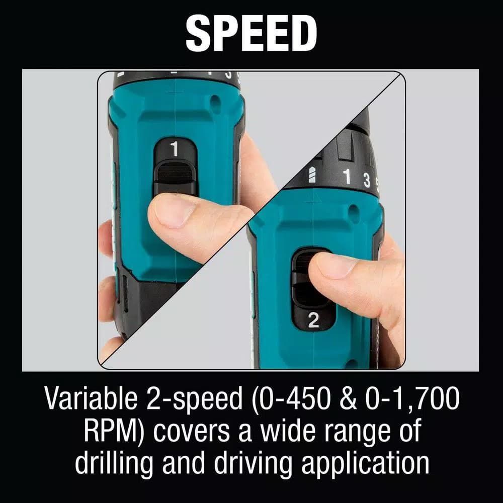 Makita 12V Max CXT Lithium-Ion Cordless 3/8 in. Driver-Drill (Tool-Only)