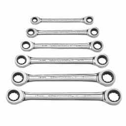 GEARWRENCH Metric Double Box-End Ratcheting Wrench Set, 6-Piece thumbnail 1