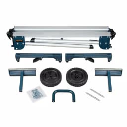 POWERTEC MT4004 Aluminum Miter Saw Stand with Wheels and Adjustable Feed Rollers thumbnail 2