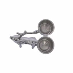 Unbranded 8.5 in. Silver Aluminum Reindeer Tea Light Candle Holder - Set of 1 thumbnail 4