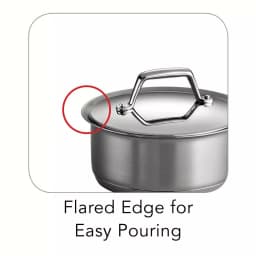 Tramontina Gourmet Prima 1.5 Qt. Stainless Steel Sauce Pan with Lid thumbnail 5