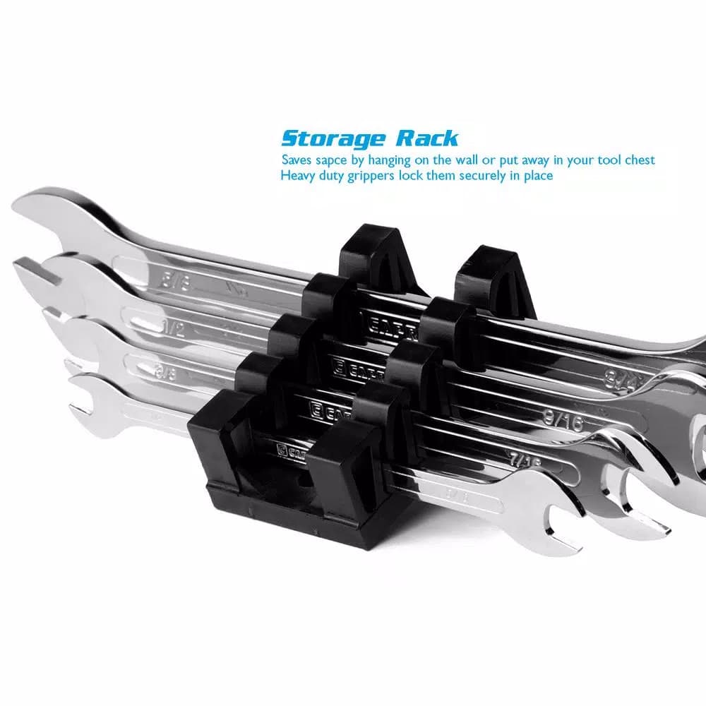 Capri Tools Super-Thin SAE Open End Wrench Set, 4-Piece Low Profile