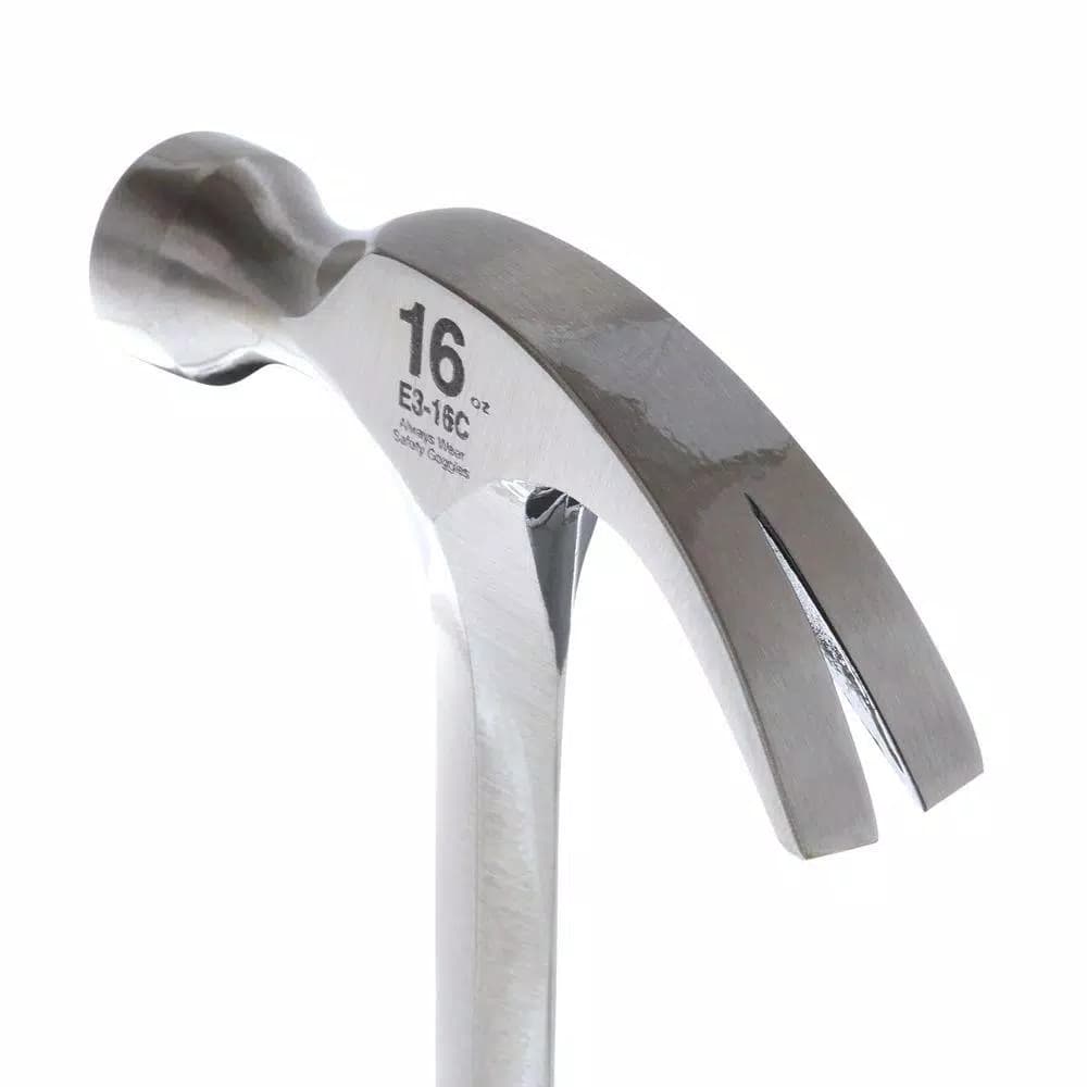 Estwing 16 oz. Curved Claw Rip Hammer, 1-Piece Forged Steel with Shock Reduction Grip