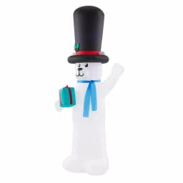 Home Accents Holiday 9 ft Giant LED Polar Bear Airblown Inflatable Christmas Decoration thumbnail 3