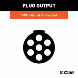 CURT 7-Way Round Trailer Connector Plug - Male End thumbnail 6