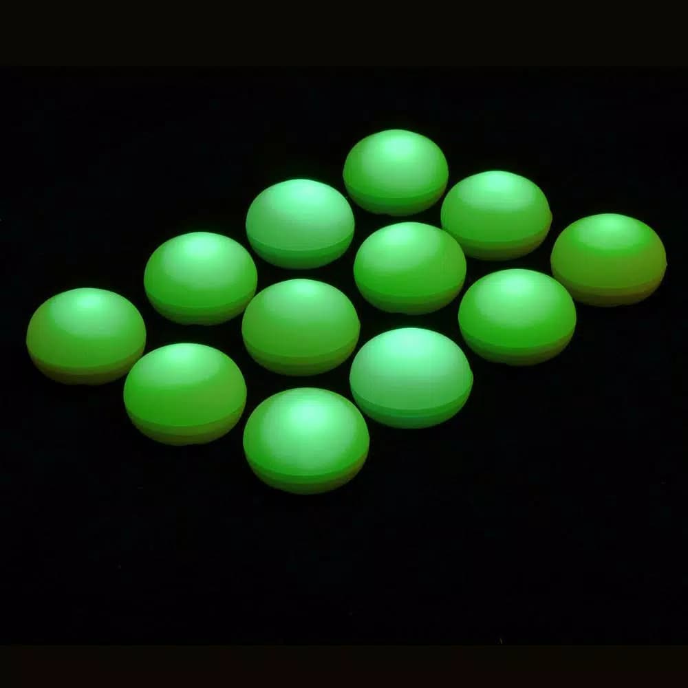 LUMABASE Green Floating Blimp LED Lights, Waterproof Battery Operated Decorative Lights (12-Count)