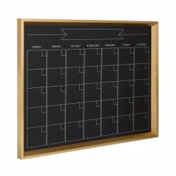 DesignOvation Calter Magnetic Chalkboard Monthly Calendar Memo Board - Modern Framed Wall Organizer thumbnail 1
