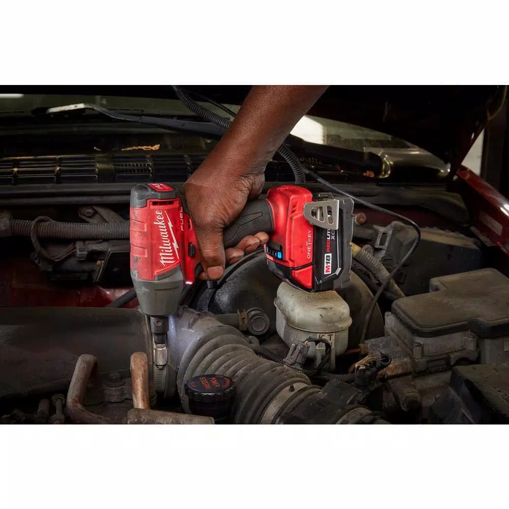Milwaukee M18 FUEL ONE-KEY 3/8 in. Compact Impact Wrench with Friction Ring (Tool-Only)