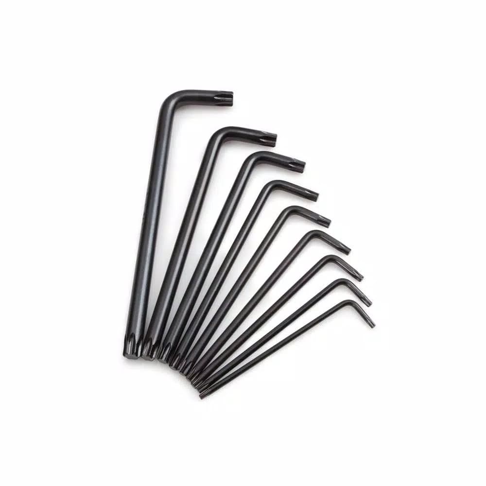 TEKTON 9-Piece Star Key Set, T10-T50 Torx L-Shaped Wrench Set