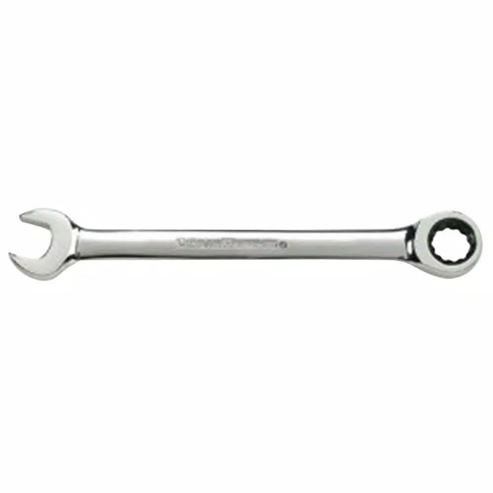 GEARWRENCH 11/32 in. Combination Ratcheting Wrench, 12-Point Steel, Full Polish