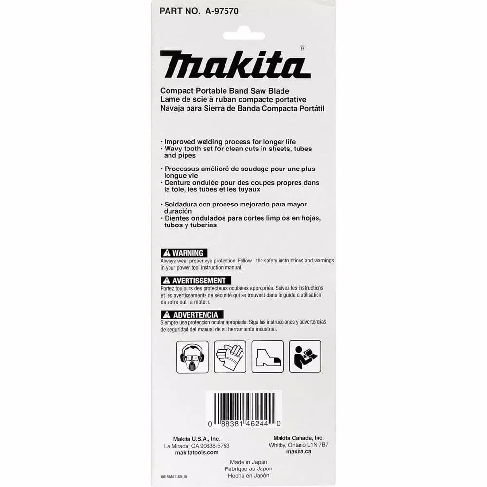Makita 32-7/8 in. 18 TPI Bi-Metal Compact Portable Band Saw Blade