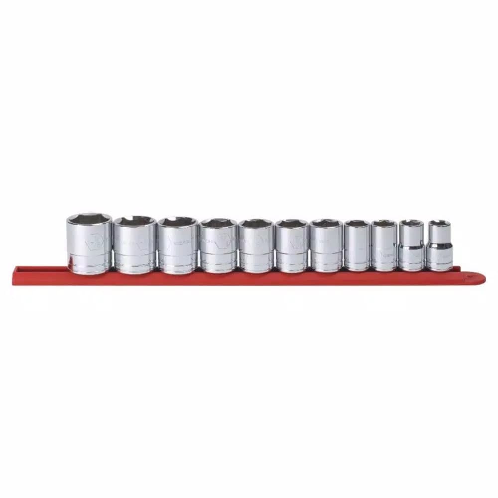 GearWrench 11-Piece 1/2 in. Drive 6-Point Standard SAE Socket Set
