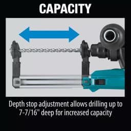 Makita HR2661 1 in. AVT Rotary Hammer with HEPA Dust Extractor, SDS-Plus, D-Handle thumbnail 8