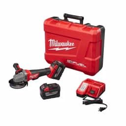 Milwaukee M18 FUEL 4-1/2 in./5 in. Cordless Angle Grinder Kit with (2) 9.0 Ah Batteries & Rapid Charger thumbnail 1