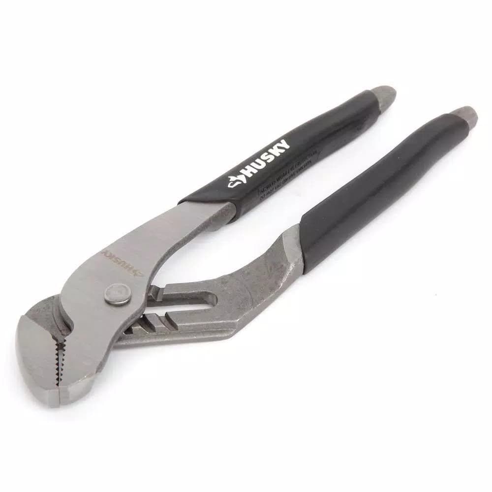 Husky 3-Piece Pliers and Wrench Set with Groove Joint, Slip Joint, and Double Speed Adjustable Wrench