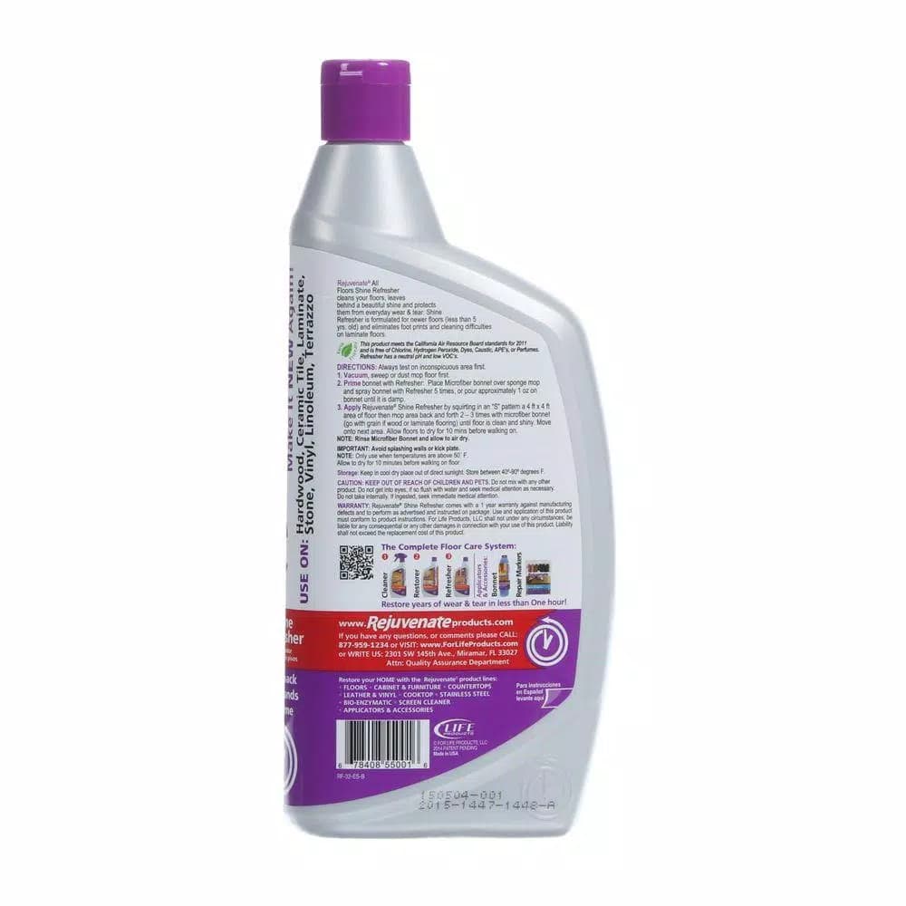 Rejuvenate Floor Shine Refresher, 32 oz. Non-Toxic Floor Protector for Hardwood, Tile, Laminate & Stone