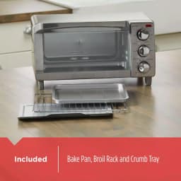 BLACK+DECKER Black + Decker 4-Slice Stainless Steel Convection Toaster Oven thumbnail 5