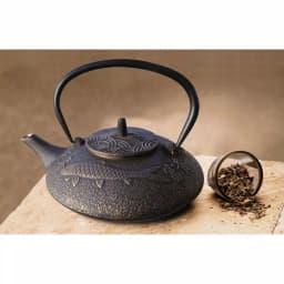 Old Dutch Unity Koi Cast Iron Tetsubin Teapot, Black and Copper, 4.75-Cup Capacity thumbnail 3