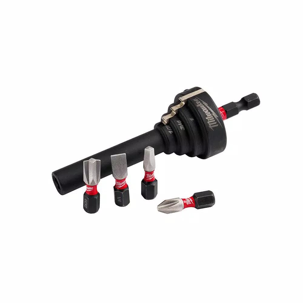 Milwaukee SHOCKWAVE Conduit Reaming Bit Holder Set for 1/2", 3/4", and 1" EMT