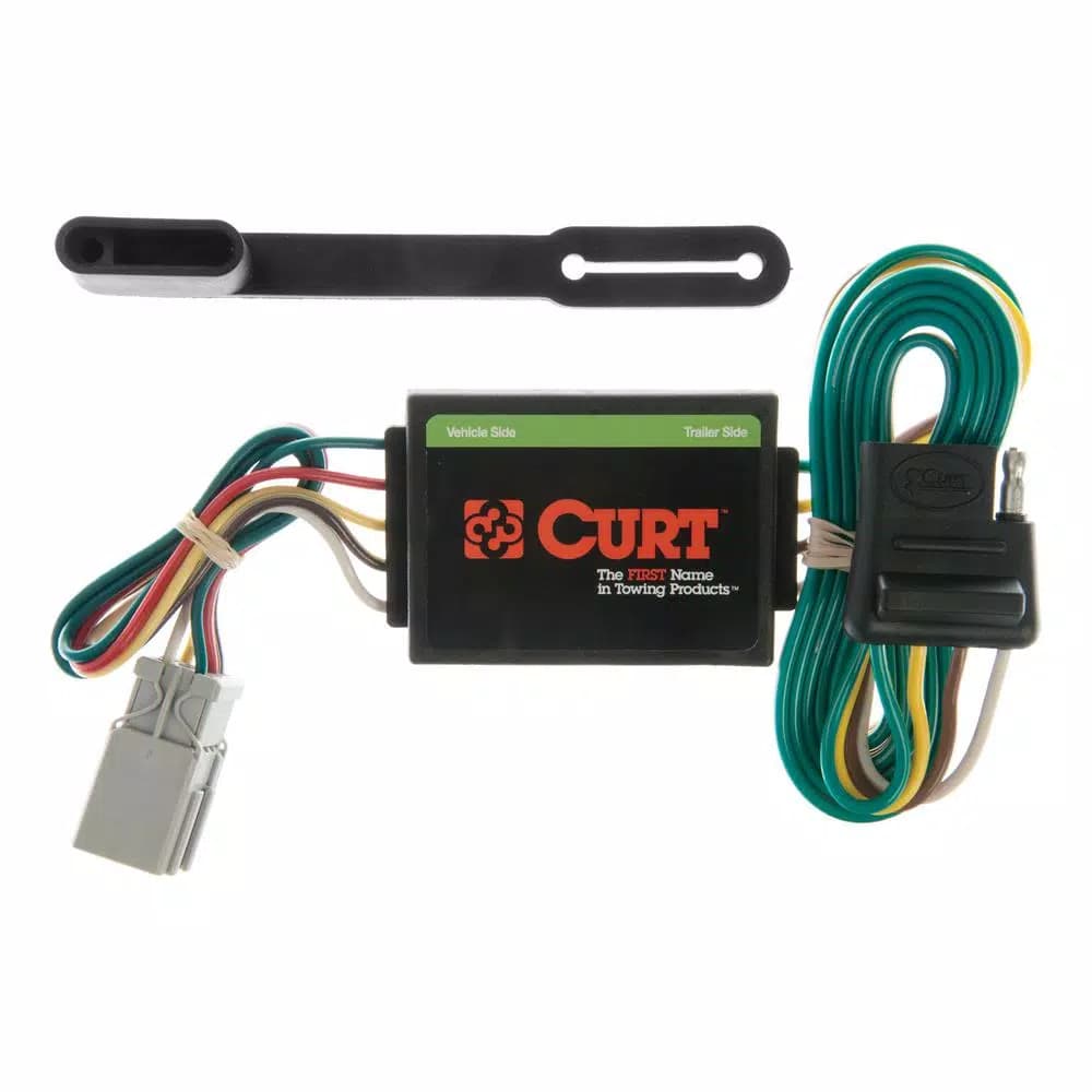 CURT Custom Vehicle-to-Trailer Wiring Harness, 4-Way Flat T-Connector for Select Honda and Acura