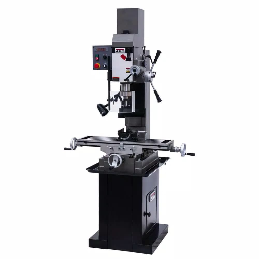 JET JMD-45VSPF Variable Speed Square Column Geared Head Mill/Drill Press with Power Downfeed