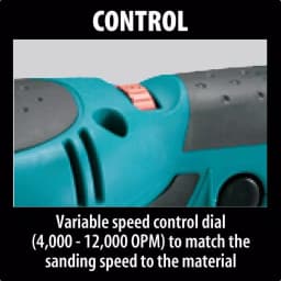 Makita BO5041 5 in. Corded Variable Speed Random Orbital Sander with Dust Bag thumbnail 5