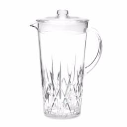 Q Squared Aurora 2.1 Qt. Crystal-Cut Tritan Pitcher, Clear thumbnail 1