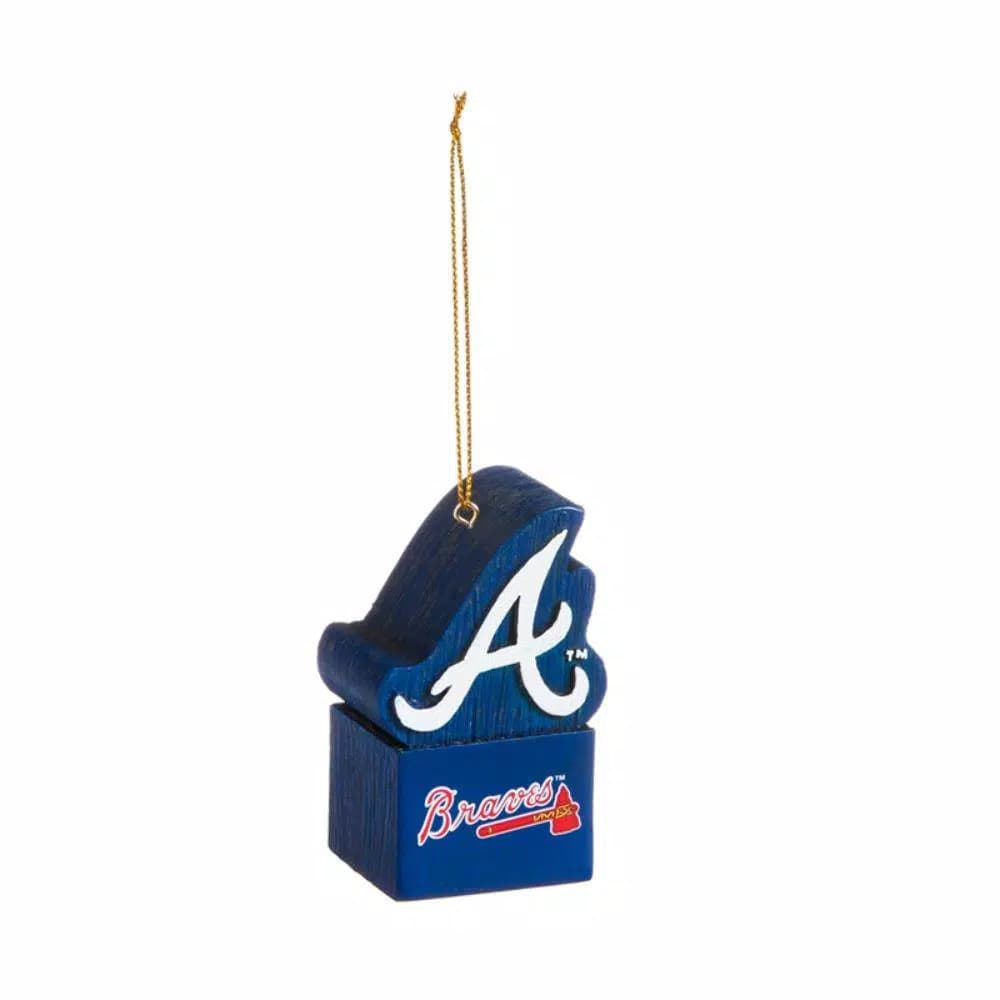 Team Sports America Atlanta Braves MLB Mascot Tiki Totem Christmas Ornament