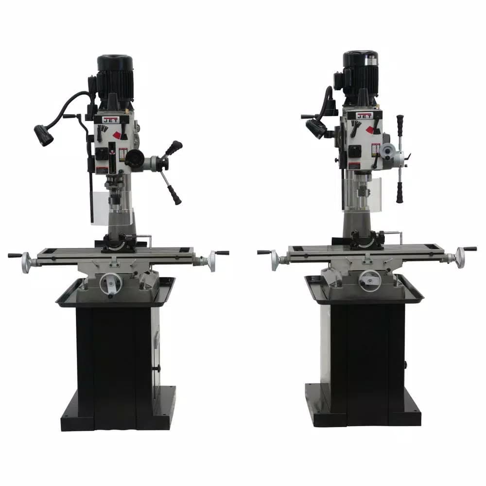 JET JMD-40GH Geared Head Mill/Drill Press with Newall DP500 2-Axis DRO