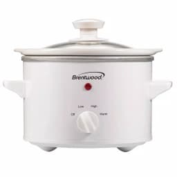 Brentwood Appliances SC-115W 1.5 Qt. Slow Cooker, White thumbnail 1