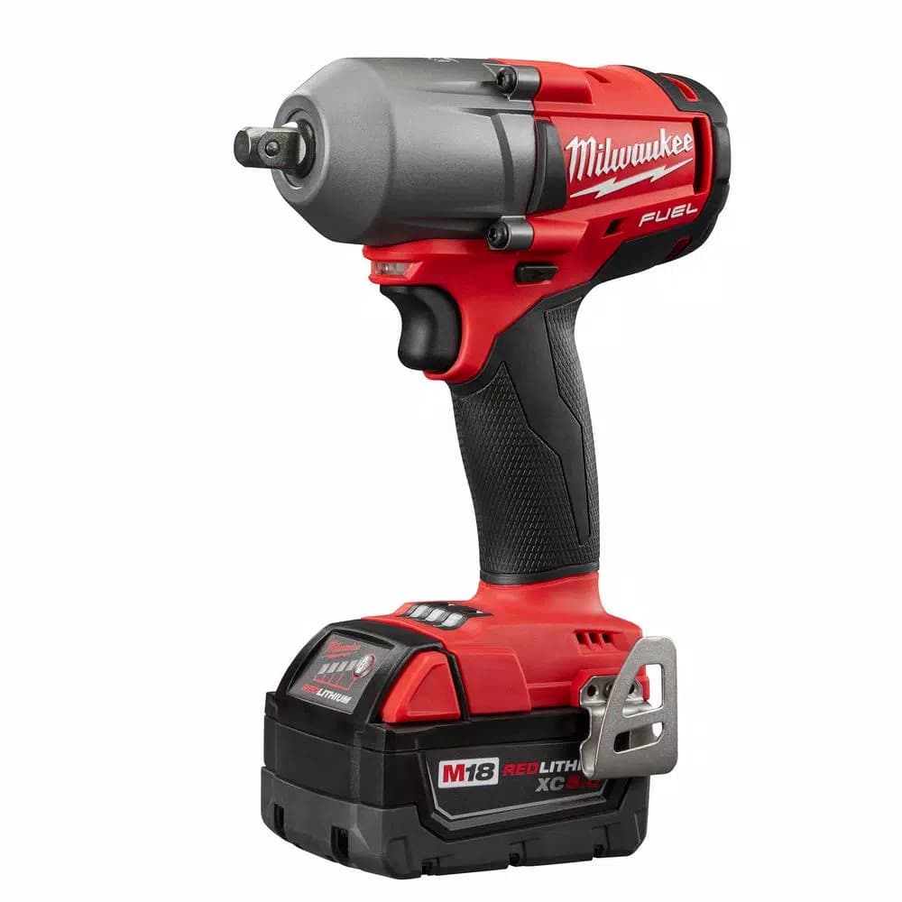 Milwaukee M18 FUEL 1/2 in. Mid-Torque Impact Wrench Kit with 9-Piece Socket Set