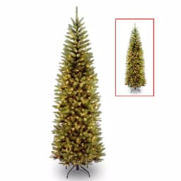 National Tree Company 7 ft. PowerConnect Kingswood Fir Slim Artificial Christmas Tree with Dual Color LED Lights thumbnail 1