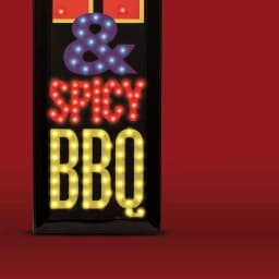Crystal Art Gallery Cold Beer & Spicy BBQ LED Framed Marquee Sign thumbnail 3
