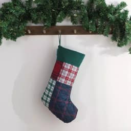 Country Living Knox Plaid Multi-Colored Microfiber Christmas Stocking, 17.5 in. thumbnail 6