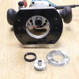 Makita 1-1/4 HP 6.5 Amp Compact Corded Router Kit with Plunge Base and Variable Speed thumbnail 7